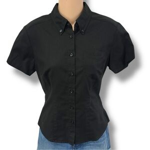 Ben Sherman Rare Women’s Vintage Black Button Down Shirt sz S
